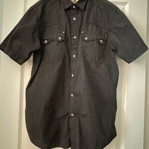 Men's Black Short Sleeve Shirt